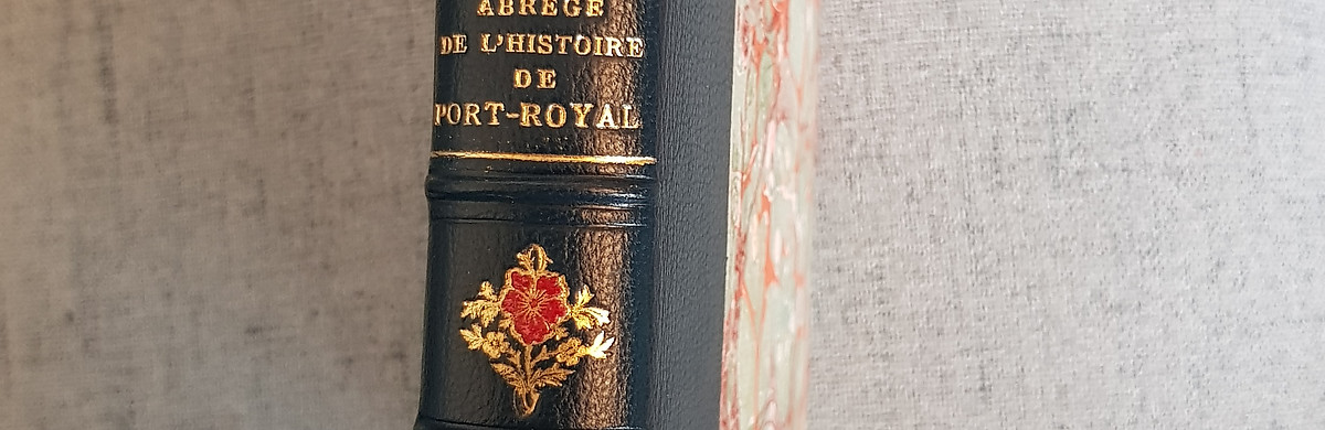 relieur en normandie gabriel de sevin mi cuir livre relié classique fleur mosaïque
