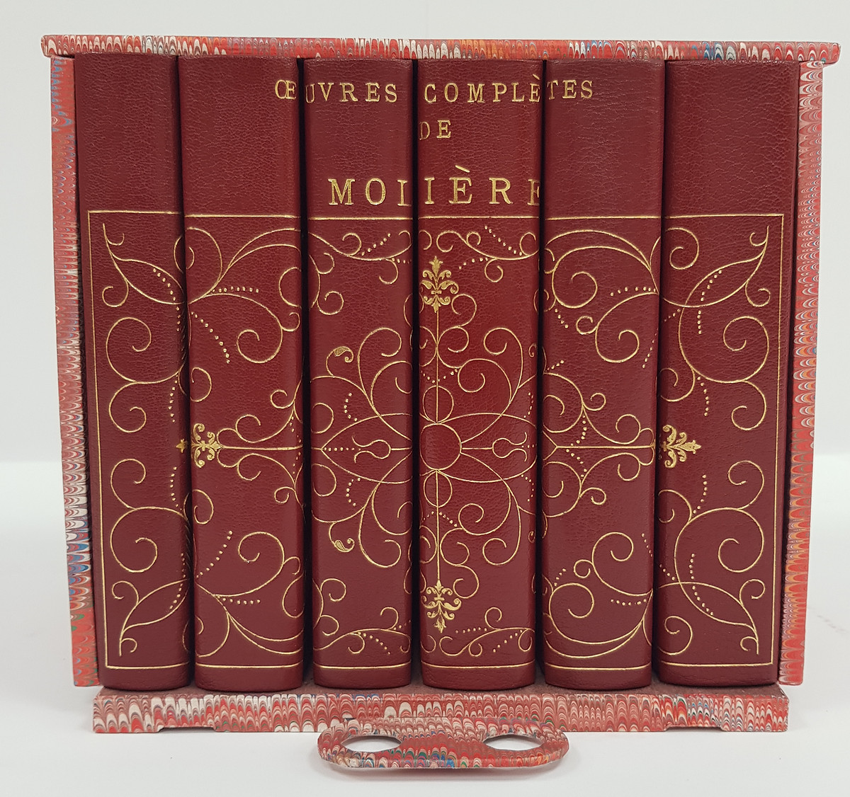 projet BMA gabriel de sevin collection complète oeuvres de Molière relieur doreur dorure d'art dans le calvados